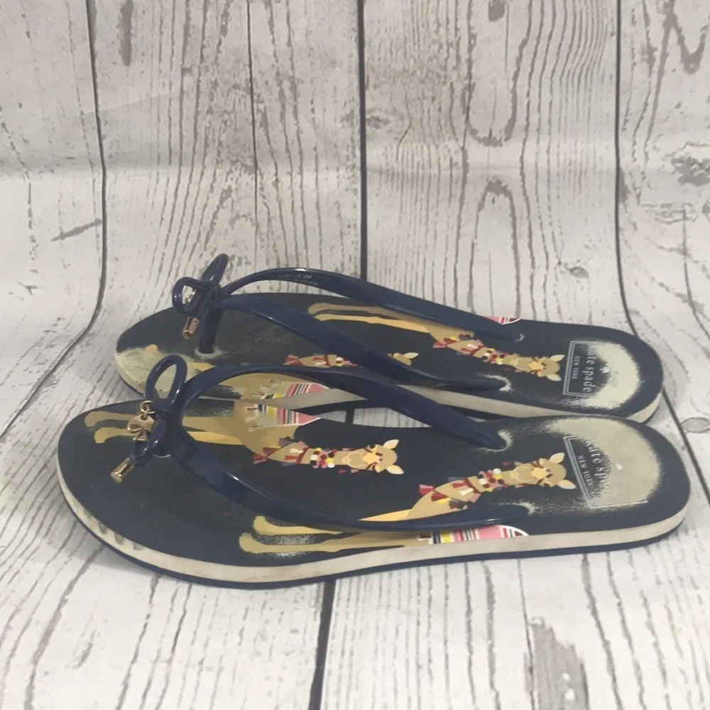 Kate Spade New York Nova Pool Flip Flops Camel 9